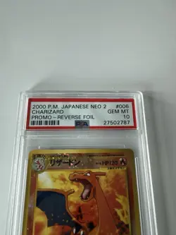 Charizard Promo Reverse Foil 2000 Pokemon Japanese Neo 2 PSA 10 Gem Mint #006 - Image 2