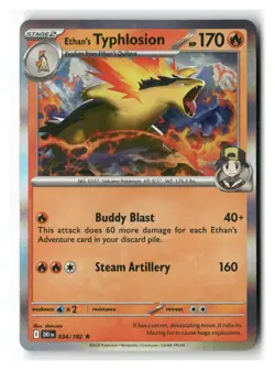 Ethan's Typhlosion 034/182 Rare Destined Rivals Pokemon Near Mint - Image 1
