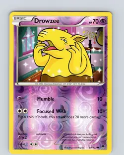 Pokemon TCG Drowzee XY BREAKpoint 50/122 Reverse Holo Common Card LP-NM - Image 1