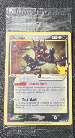 Pokemon TCG Greninja Gold Star SWSH144 - Celebrations Black Star Promo - Sealed - Image 1