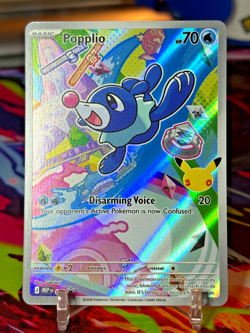 Pokemon TCG First Partner Illustration Rare POPPLIO Black Star Promo 045 - Image 1