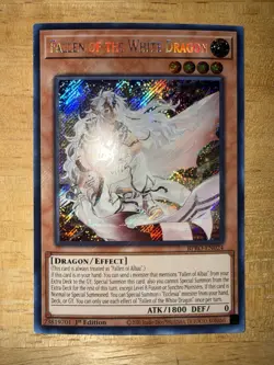 Konami Yu-Gi-Oh! Fallen of the White Dragon 1st Edition Secret rare - Image 1