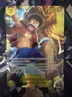 One Piece TCG Monkey.D.Luffy OP15-119 SEC Near Mint In Hand - Image 1