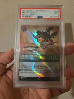 2023 DISNEY LORCANA EN 1-THE FIRST CHAPTER MICKEY MOUSE - ARTFUL ROGUE PSA 9 - Image 1