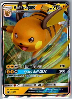 Raichu GX SM213 SM Promos - Pokemon Card - NM - Image 1