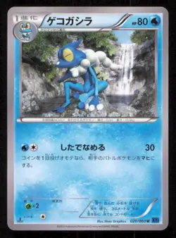 FROGADIER 020/060 POKEMON CARD JAPANESE XY1 COLLECTION X UNCOMMON PLAYED - Image 1