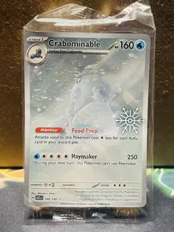 SEALED Crabominable 149/142 Holiday Calendar Snowflake Stamp Pokemon Card - Image 1
