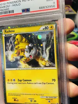 PSA 9 Raikou HGSS19 HeartGold & SoulSilver Holo Black Star Promo Pokemon Card - Image 3