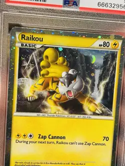 PSA 9 Raikou HGSS19 HeartGold & SoulSilver Holo Black Star Promo Pokemon Card - Image 4