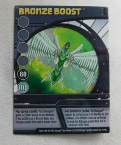 BAKUGAN Battle Brawler "BRONZE BOOST" Ability Card 34/48q BA616 2009 - Image 1