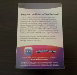 Pokemon Sword & Shield Lost Origin Card Booster Bundle 820650851469 - Image 2