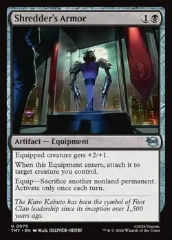 1x Shredder's Armor - Foil NM Eng MTG - MTG TMNT - Image 1