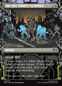 1x The Last Ronin's Technique - Foil Showcase NM Eng MTG - MTG TMNT - Image 1