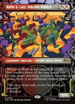 1x Raph & Leo, Sibling Rivals - Foil Showcase NM Eng MTG - MTG TMNT - Image 1