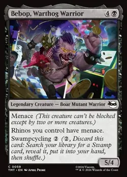 1x Bebop, Warthog Warrior - Foil NM Eng MTG - MTG TMNT - Image 1