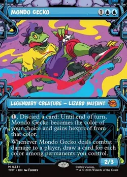 1x Mondo Gecko - Foil Showcase NM Eng MTG - MTG TMNT - Image 1