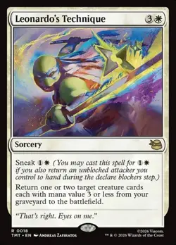 1x Leonardo's Technique - Foil NM Eng MTG - MTG TMNT - Image 1