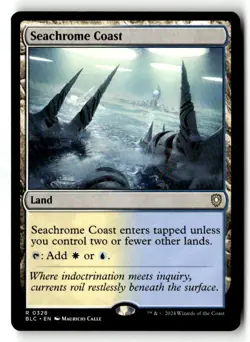 Seachrome Coast 328 Rare Commander: Bloomburrow Magic: The Gathering Near Mint - Image 1