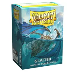 Dragon Shield Sleeves: Standard Matte Dual - Glacier 100CT - Image 1