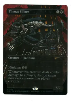 MTG Throat Slitter Foil Secret Lair Drop Kevin Eastman Magic The Gathering TCG - Image 1