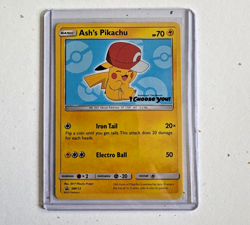 Ash's Pikachu SM113 Pokemon Card I Choose You Promo - Image 1