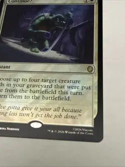 Magic the Gathering - ContinueU SURGE FOIL - #0007 - RARE - TMNT - Mint - Image 3