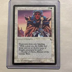 MTG Magic the Gathering Card Knights Of Thorn The Dark LP - Image 1