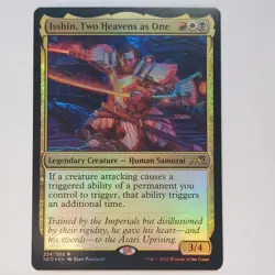 Magic: The Gathering Isshin, Two Heavens as One Rare Foil Kamigawa Neon Dynasty… - Image 1