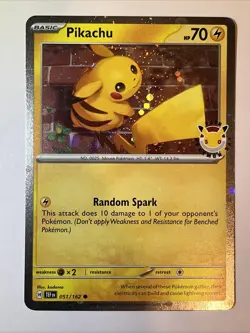 Pokemon Pikachu Holo Temporal Forces Cosmos 051/162 NM Pokemon Day 2026 Promo - Image 1