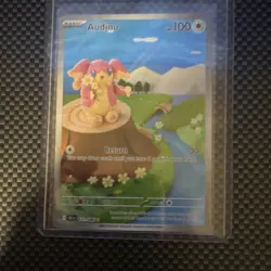 Pokemon Audino Holo 100 HP Illustration Rare Card 151/086 Sv: Black Bolt English - Image 1