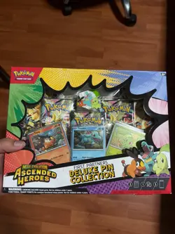 NEW Pokemon TCG Ascended Heroes First Partner Deluxe Pin Collection - SEALED - Image 1