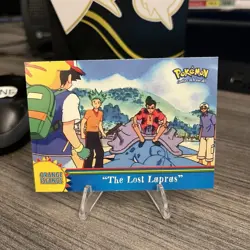 OR1 The Lost Lapras Pokemon Topps Series 3 Orange Islands Card Blue Label - Image 1