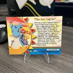 OR1 The Lost Lapras Pokemon Topps Series 3 Orange Islands Card Blue Label - Image 2
