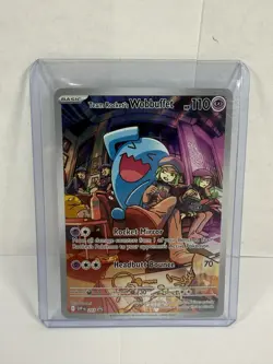 Pokemon Team Rocket's Wobbuffet 203 Destined Rivals ETB Promo - Image 1