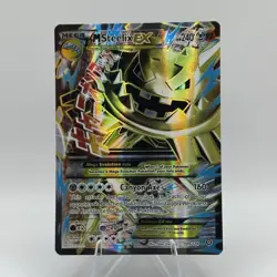 Pokemon Mega Steelix EX Holo 109/114 XY Steam Siege 240 HP Canyon Axe - Image 1