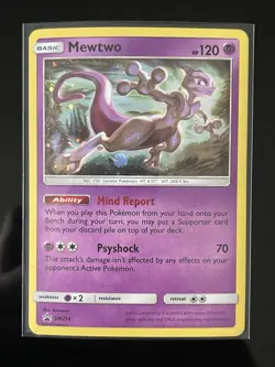 Pokemon Mewtwo SM214 Sun & Moon Promo Holo English - Image 1