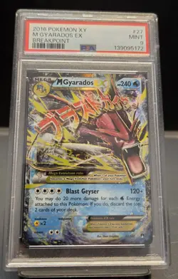 Pokemon M Gyarados EX 2016 Breakpoint Holo 27/122 Mega PSA 9 - Image 1