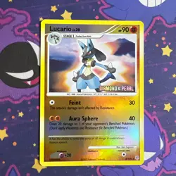 Lucario Burger King Promo 6/130 Reverse Holo Pokemon 2007 - LP - Image 1
