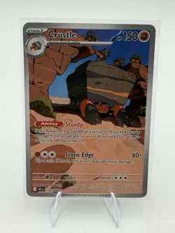 Pokemon TCG Crustle 130/086 Illustration S&V Black Bolt Rare Card IR NM - Image 1
