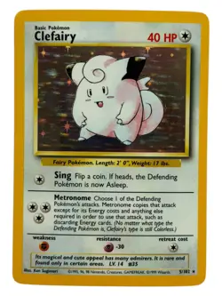 Clefairy - 5/102 Base Set 1999 WOTC - Holo - Pokemon TCG - Image 1