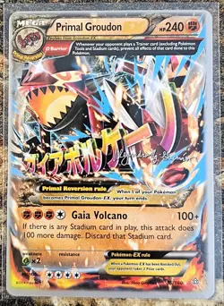 Pokemon World Championships 2015 Primal Groudon EX 86 NM or Better - Image 1