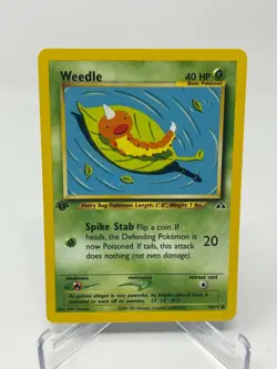 Pokemon Neo Discovery 1st Edition Weedle 70/75 Non-Holo NM Pack Fresh QTY - Image 1