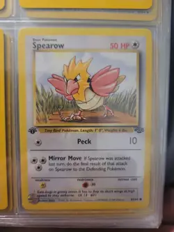 Pokemon TCG Spearow Jungle 62/64 Regular 1st Edition Common - Image 1