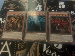 SLIFER OBELISK RA God Set Secret SBC2 1st Edition YuGiOh Cards TCG VLP - Image 1