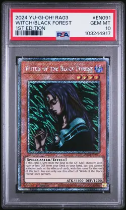 2024 YU-GI-OH! RA03-QUARTER CENTURY BONANZA WITCH OF THE BLACK FOREST PSA 10 - Image 1