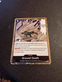 Ground Death OP14-096 Rare - The Azure Sea's Seven One Piece TCG - English - Image 1