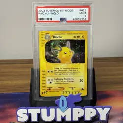 PSA 9 RAICHU H25/H32 | Skyridge WOTC Holo Graded Pokemon Card - Image 1