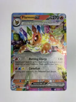 Pokemon Flareon ex Double Rare Holo Card 014/131 Sv: Prismatic Evolutions HP 270 - Image 1