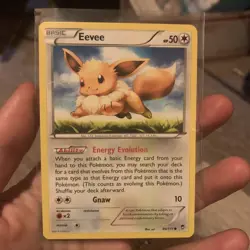 Eevee 80/111 XY Furious Fists Pokemon Card Near Mint NM - Image 1