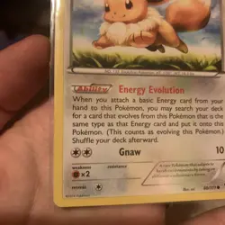 Eevee 80/111 XY Furious Fists Pokemon Card Near Mint NM - Image 5